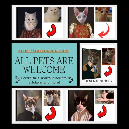 Custom pet portrait featuring a happy dog in vibrant pop art style