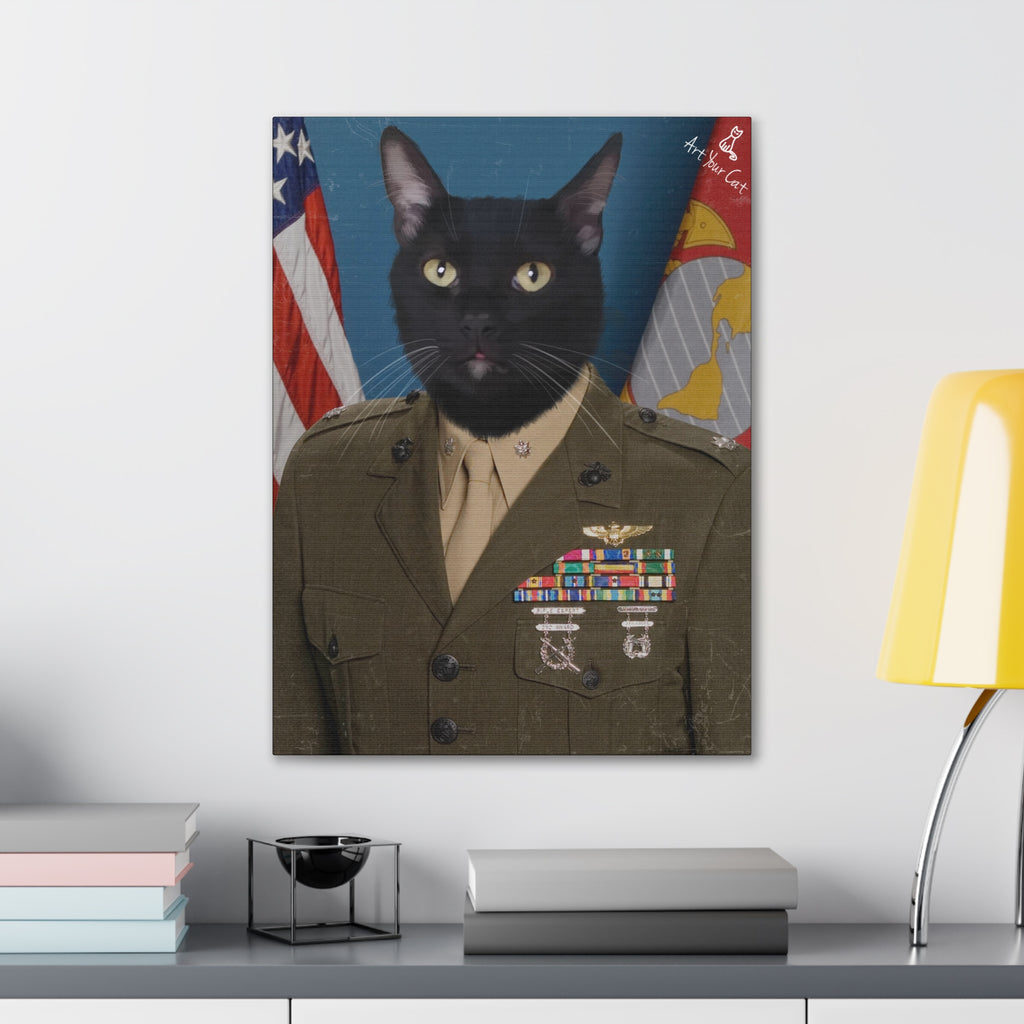 Custom Marine Cat Portrait