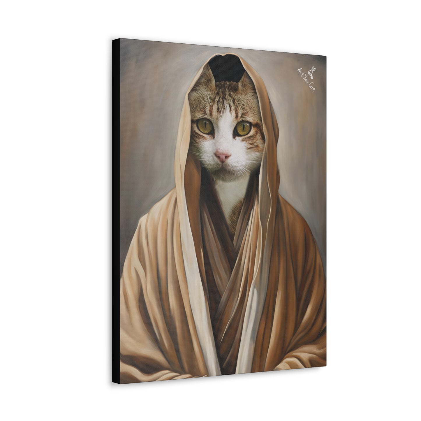 Cat Artwork Featuring Old Ben’s Iconic Lightsaber