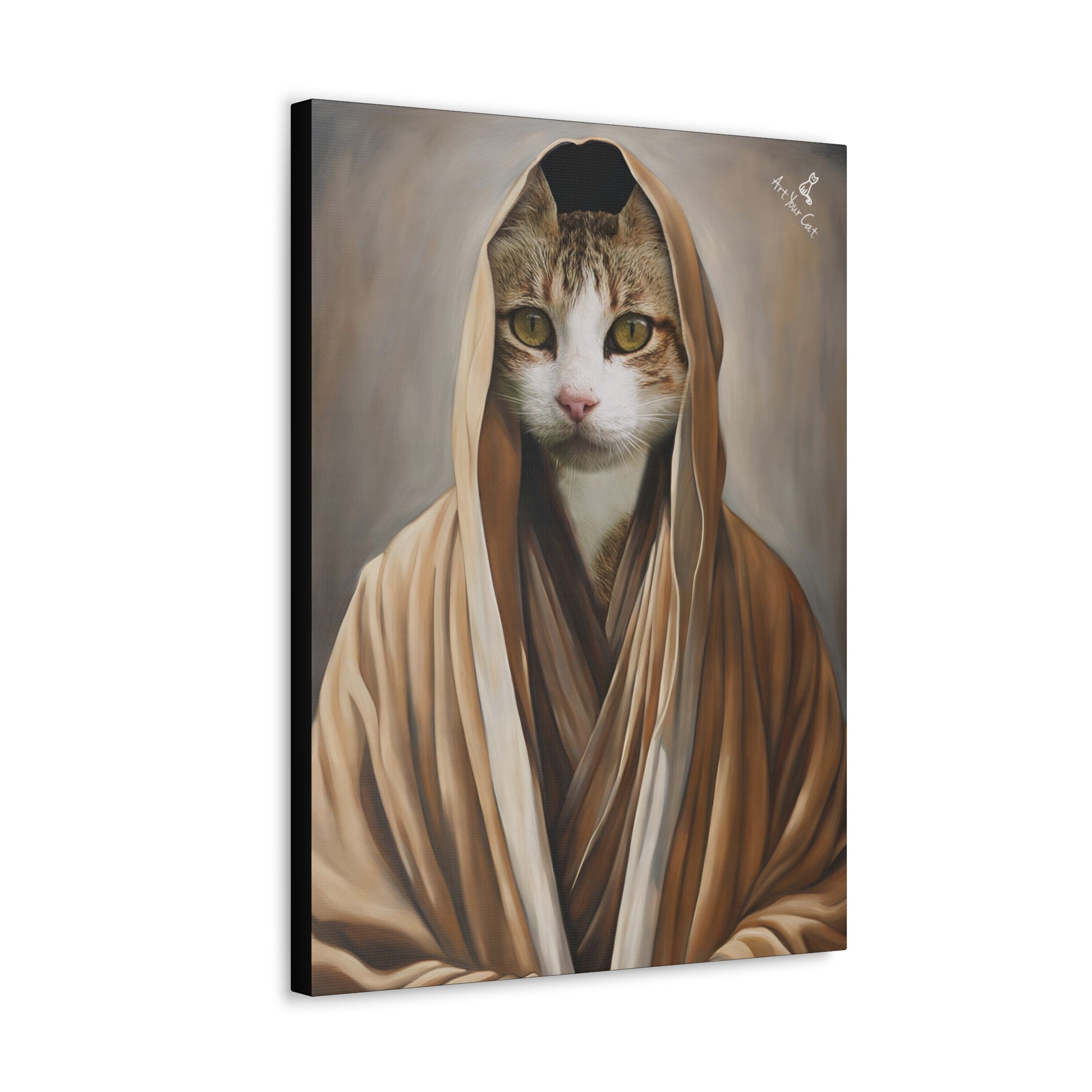 Cat Artwork Featuring Old Ben’s Iconic Lightsaber