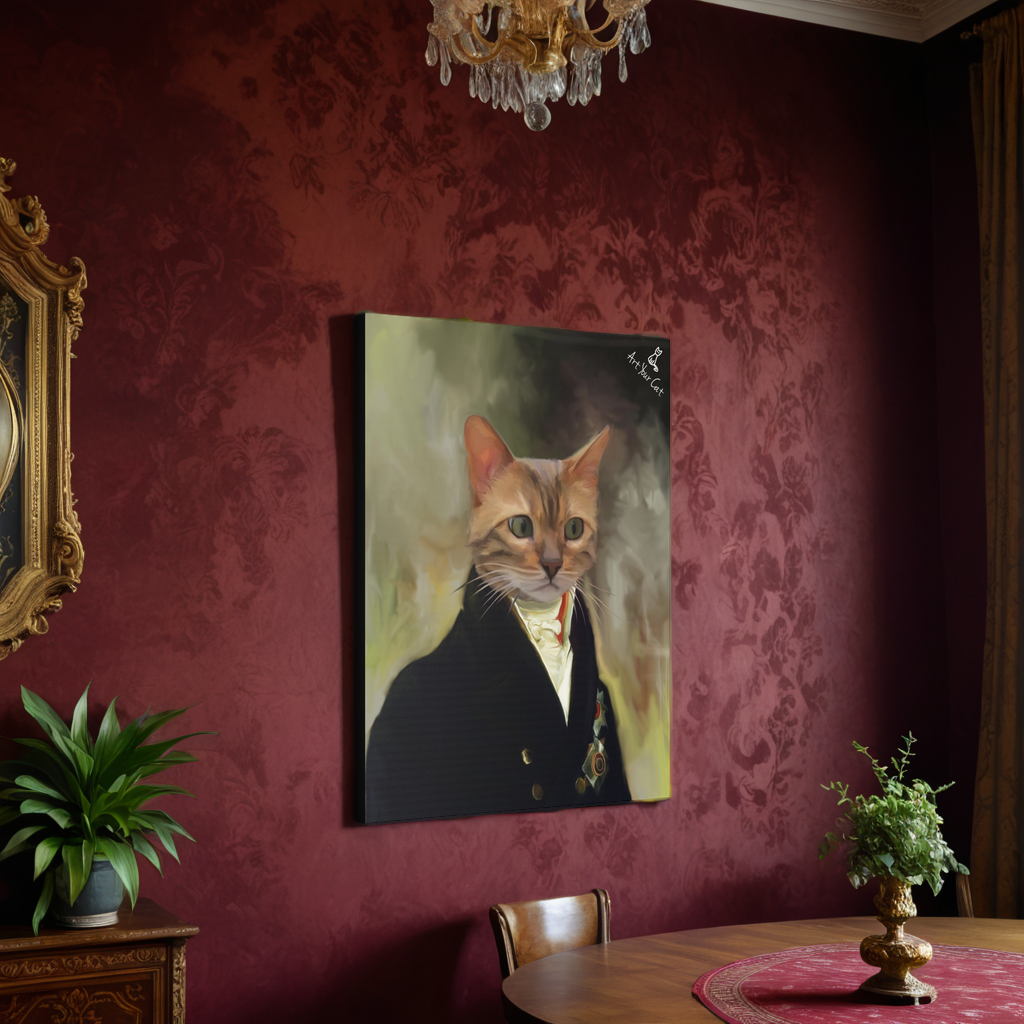 Cat Royalty Portrait for Pet Lovers