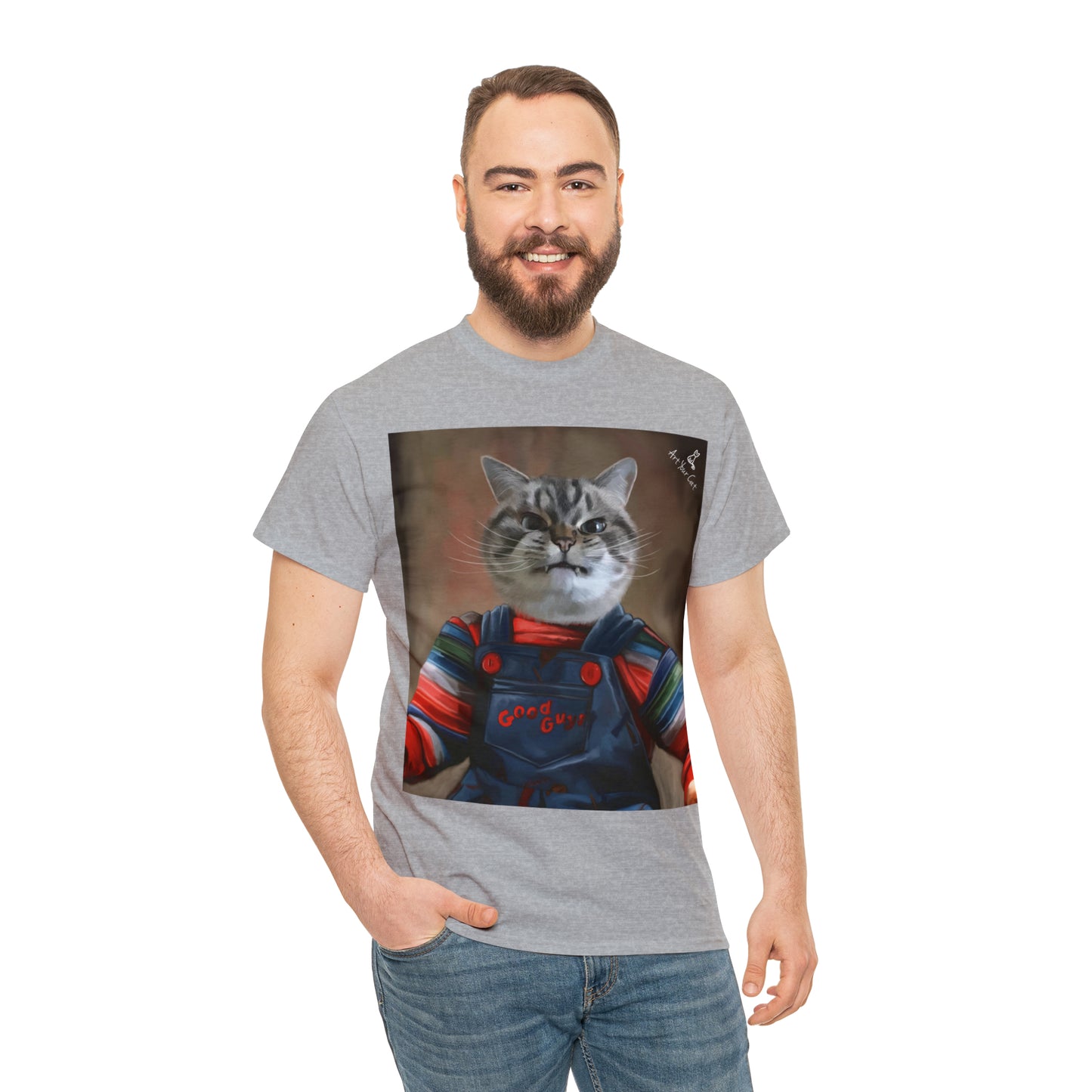 Comfortable cotton cat t-shirt