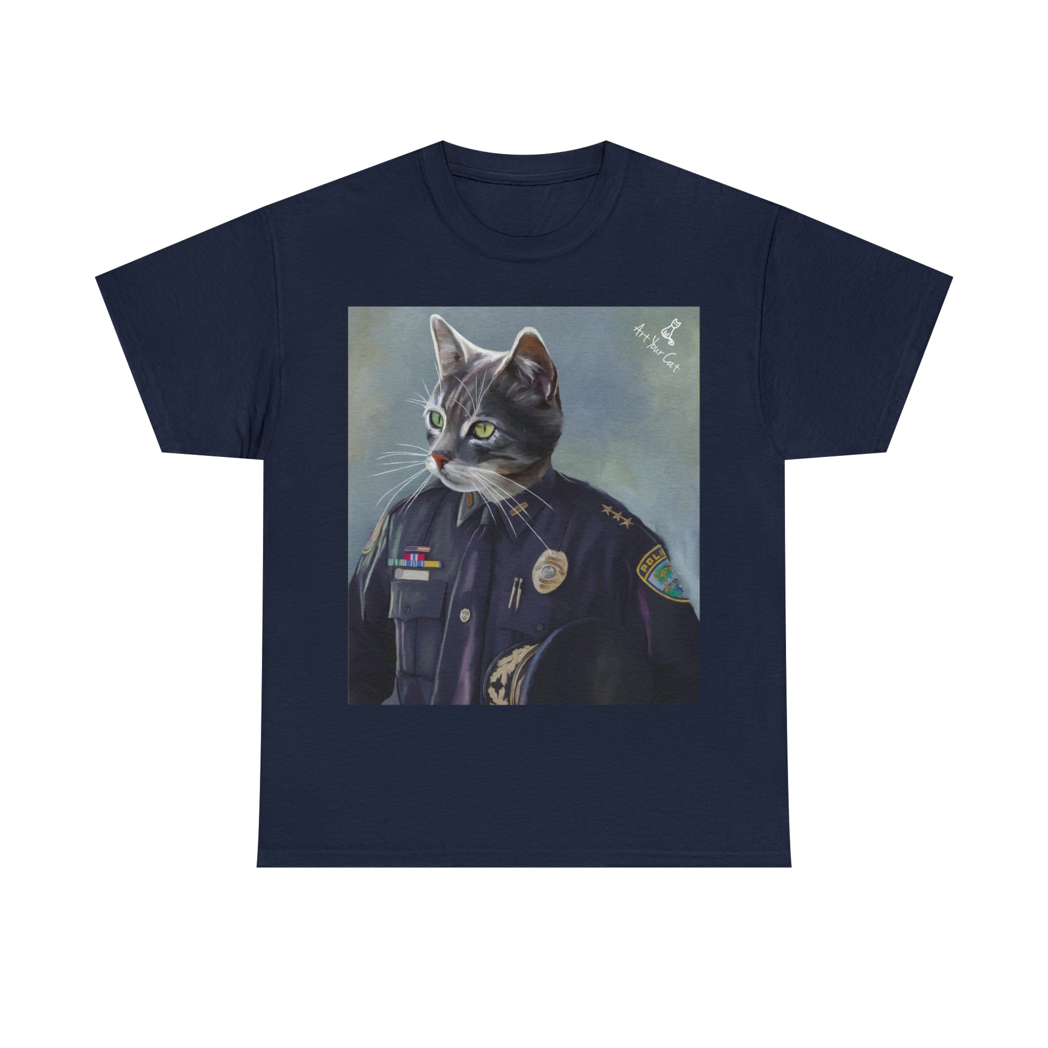 The Pawfficer - Custom Cat Portrait