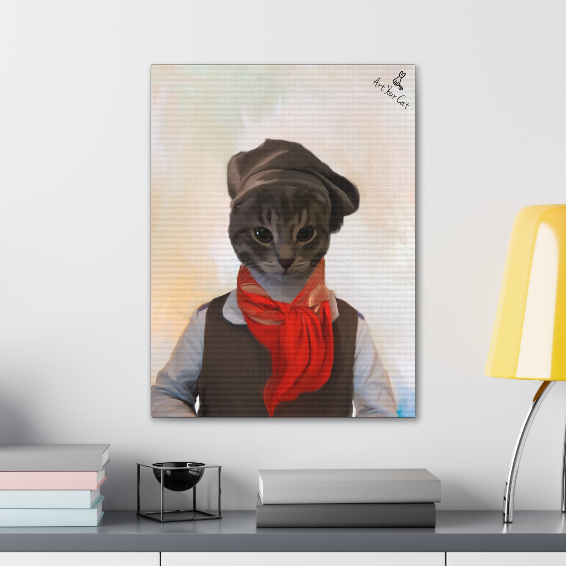Custom Aristocratic Cat Painting in Victorian Style