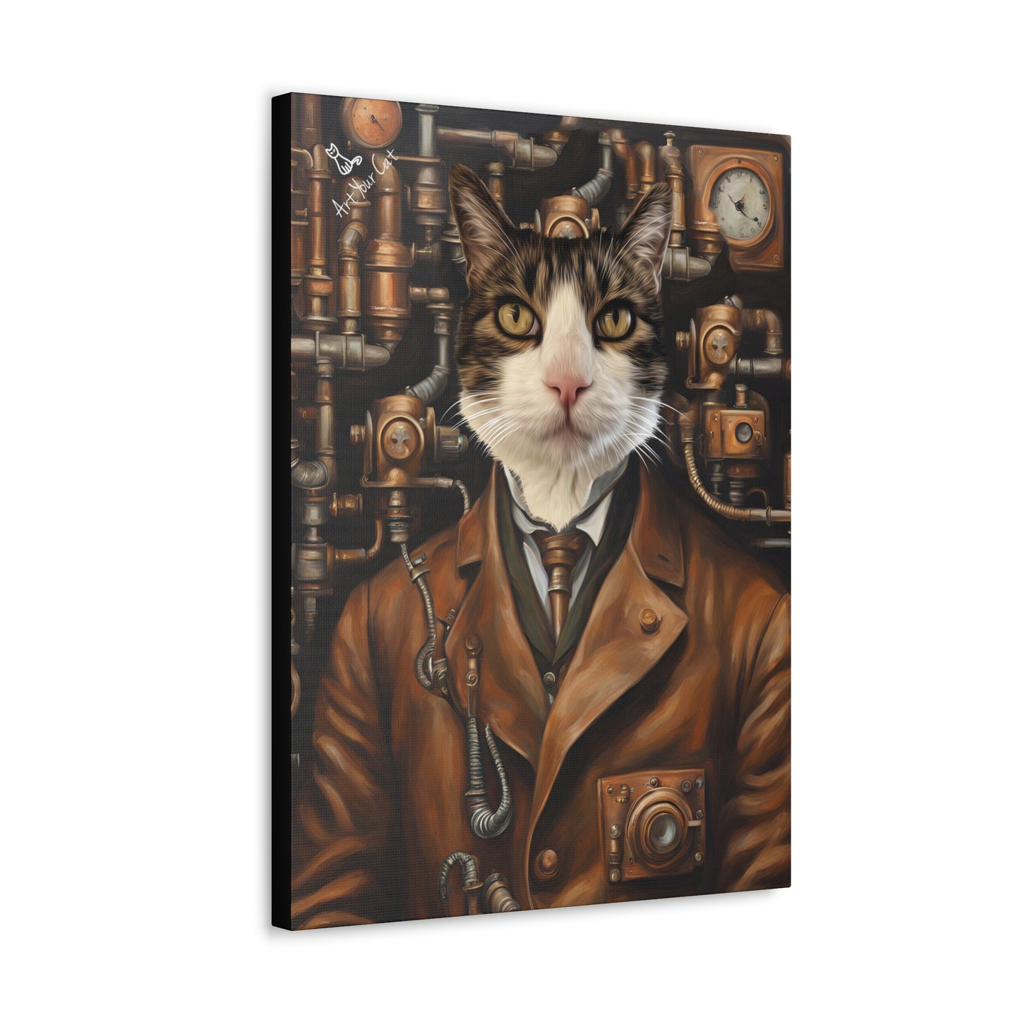 Custom Cat Art Industrialist