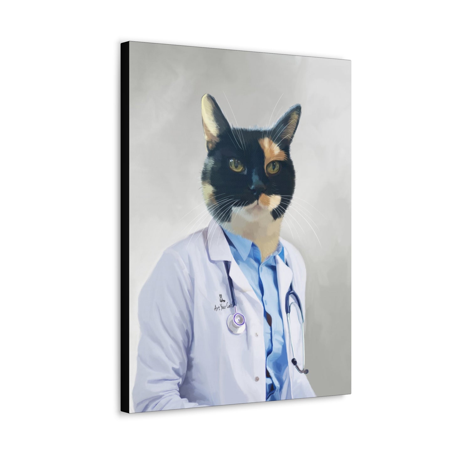 Custom Female Doctor Cat Artwork