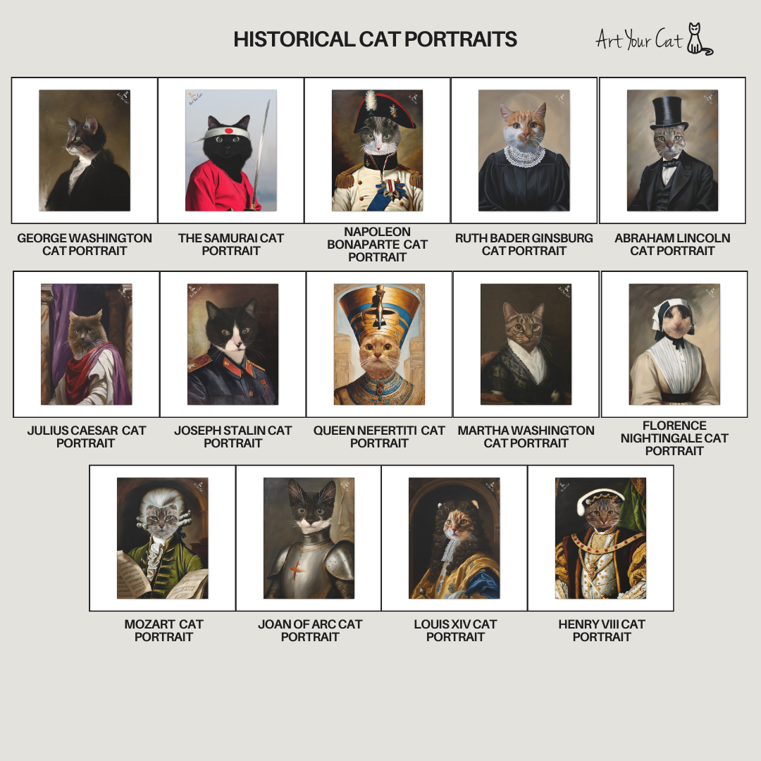 Custom cat magnet with vibrant portrait