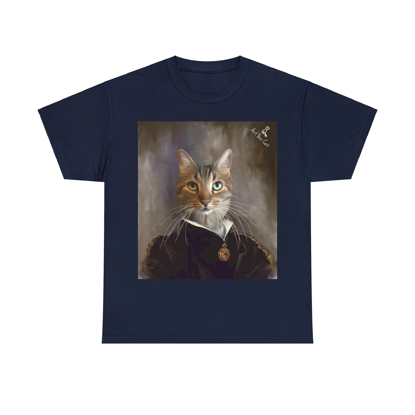 Custom cat portrait shirt with empress design