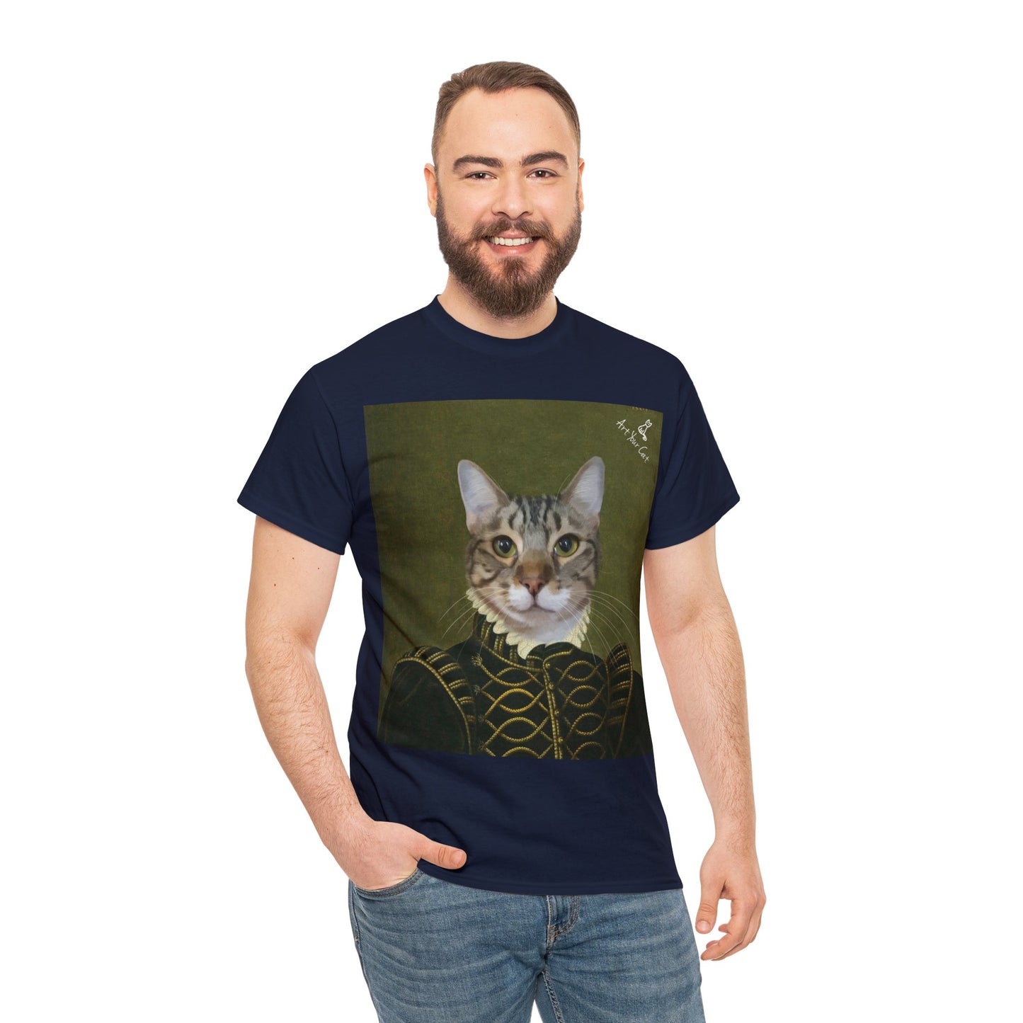 Custom pet portrait shirt for royalty