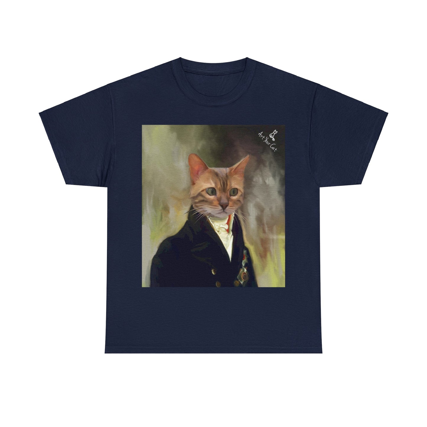 Custom pet shirt with Count portrait
