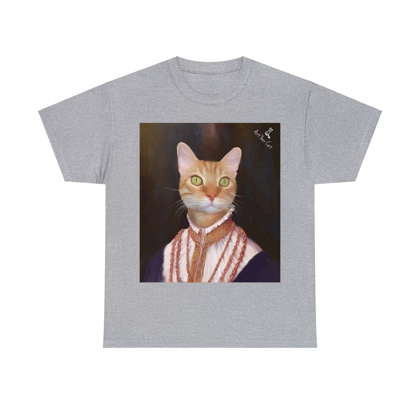 Custom pet shirt with royal lady portrait