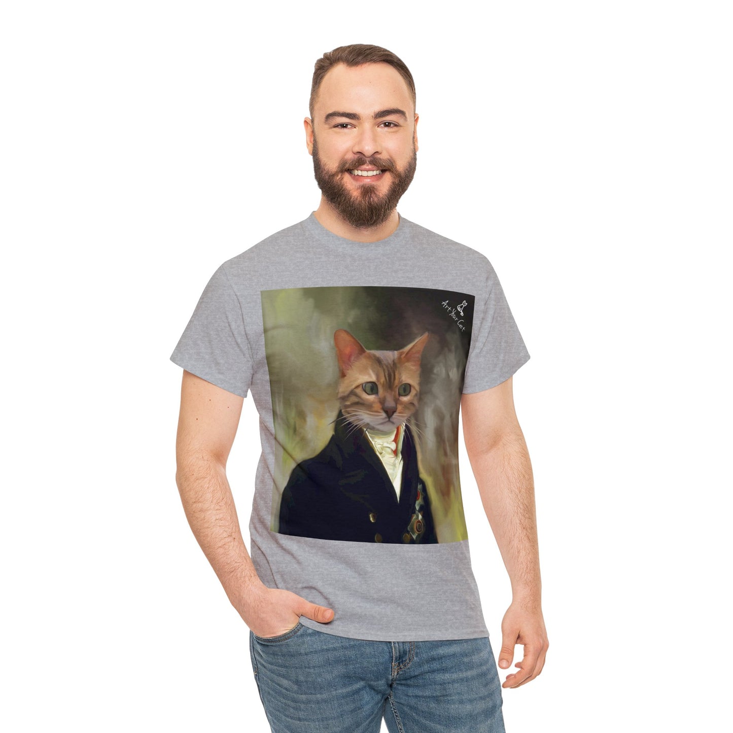 Elegant Count pet portrait t-shirt
