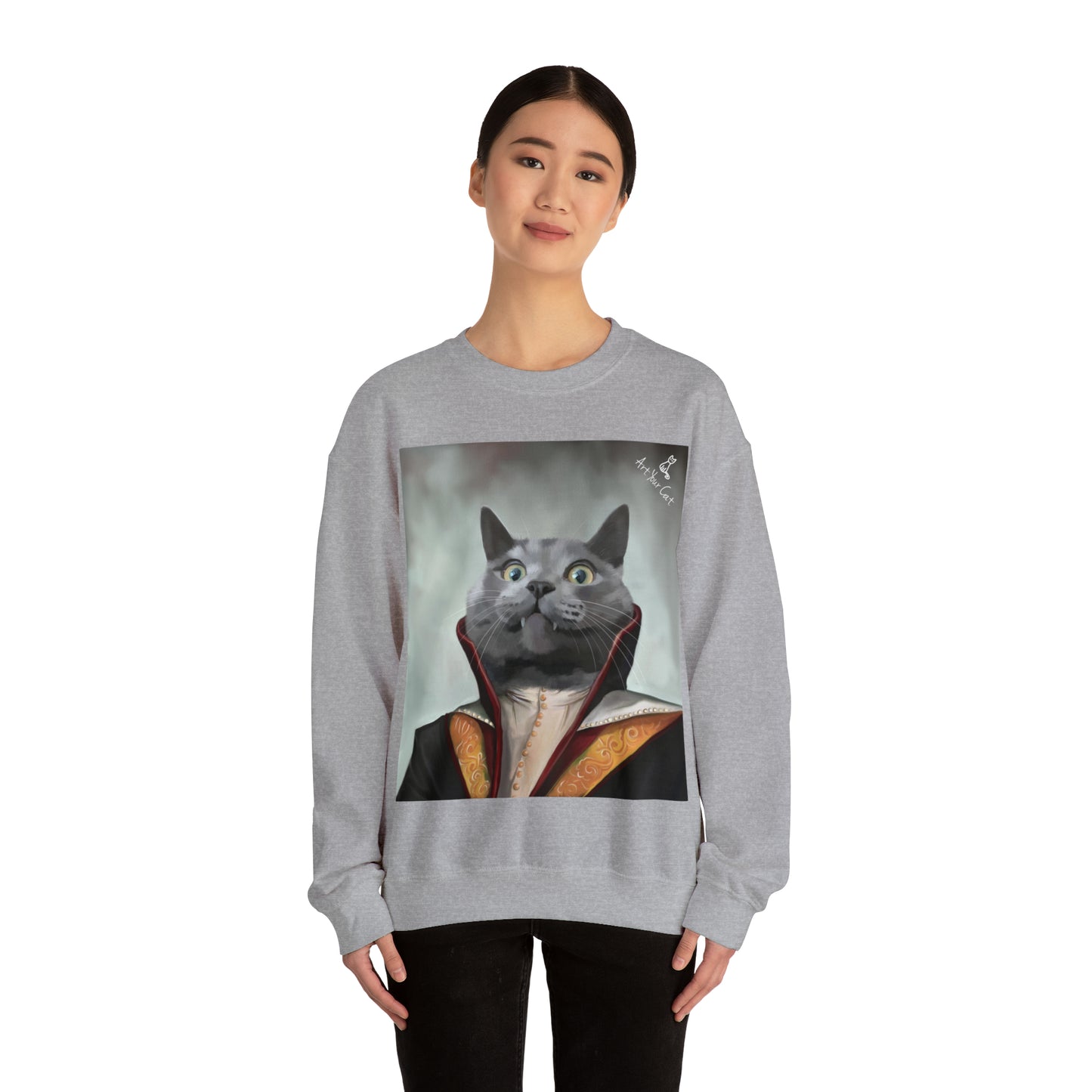 Fashionable Cat Sweatshirt