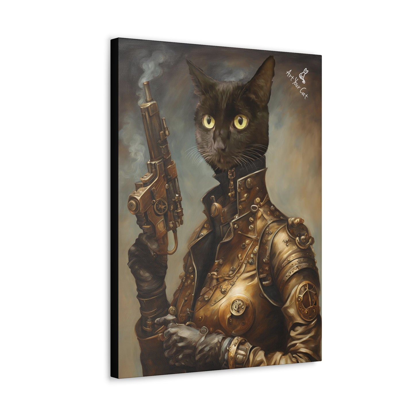 Feline Mercenary Canvas Art