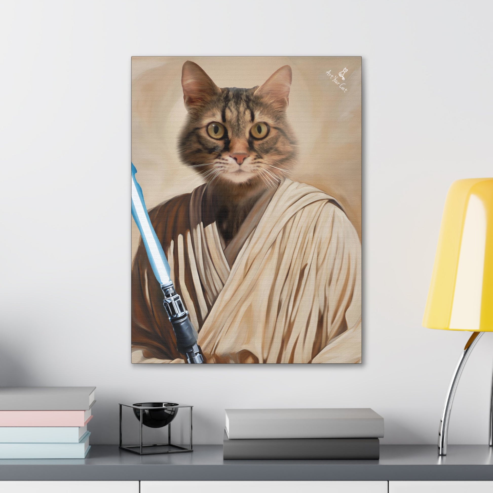 Framed Lewk Walker Cat Portrait showcasing galactic heroism