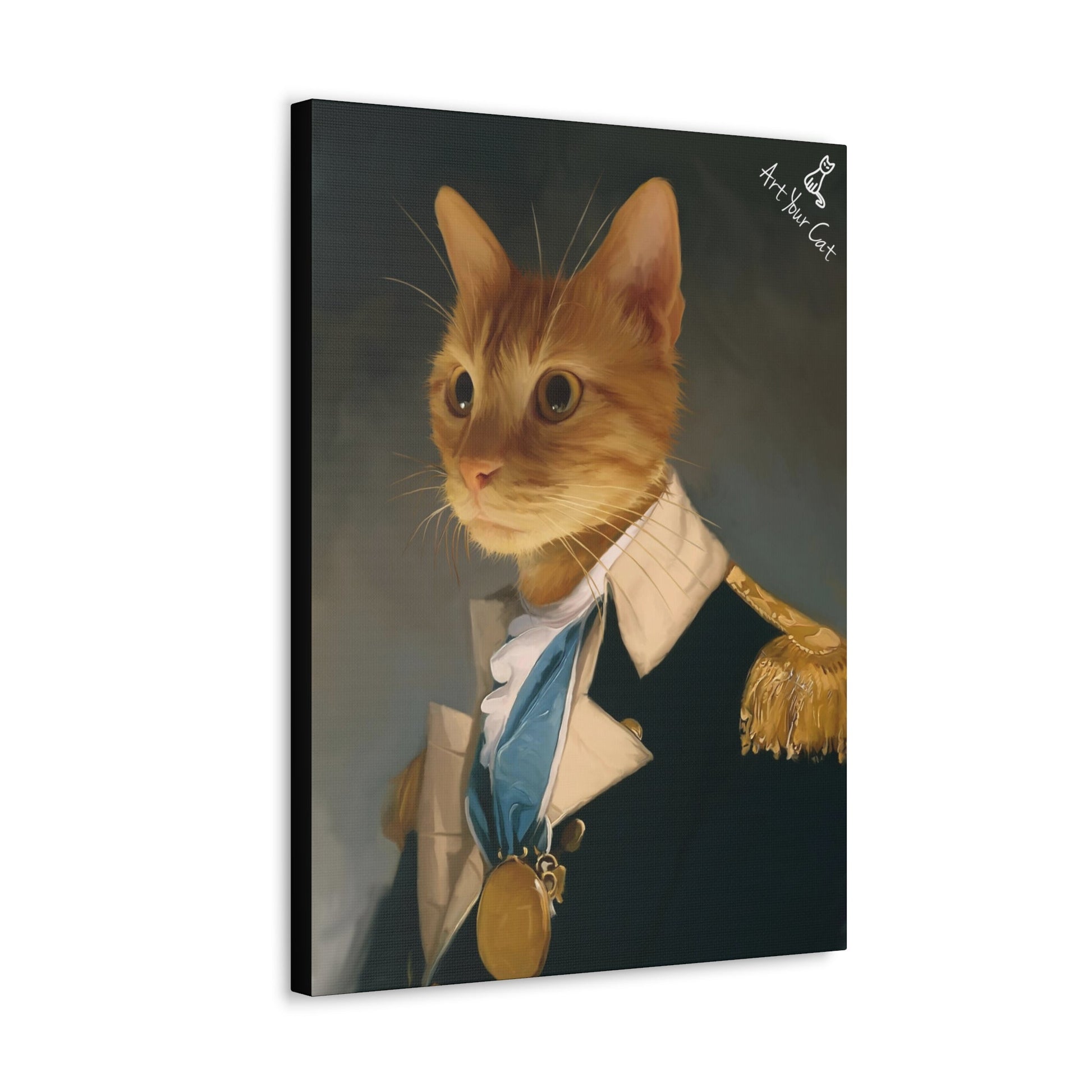 Gallery-Wrapped Male Royal Cat Artwork