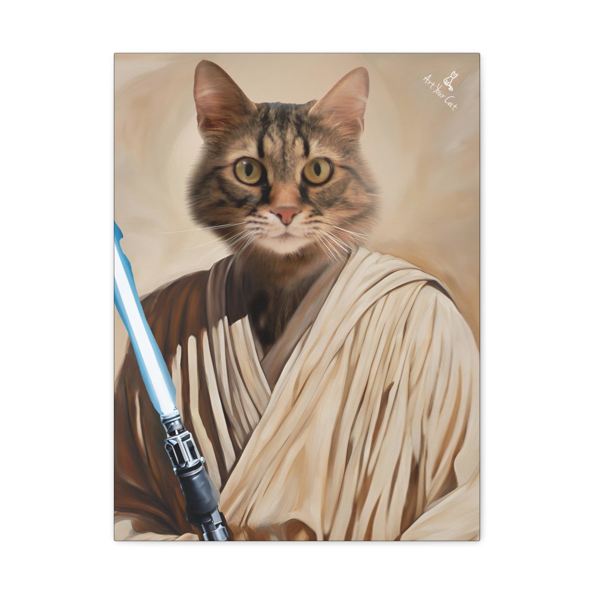 Lewk Walker Cat Portrait with iconic robes and lightsaber