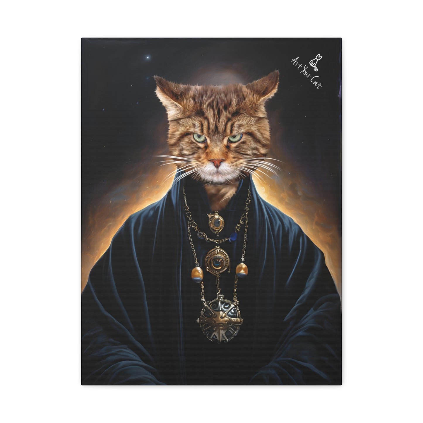 Mystical Cat Artwork Featuring a Void Walker Theme