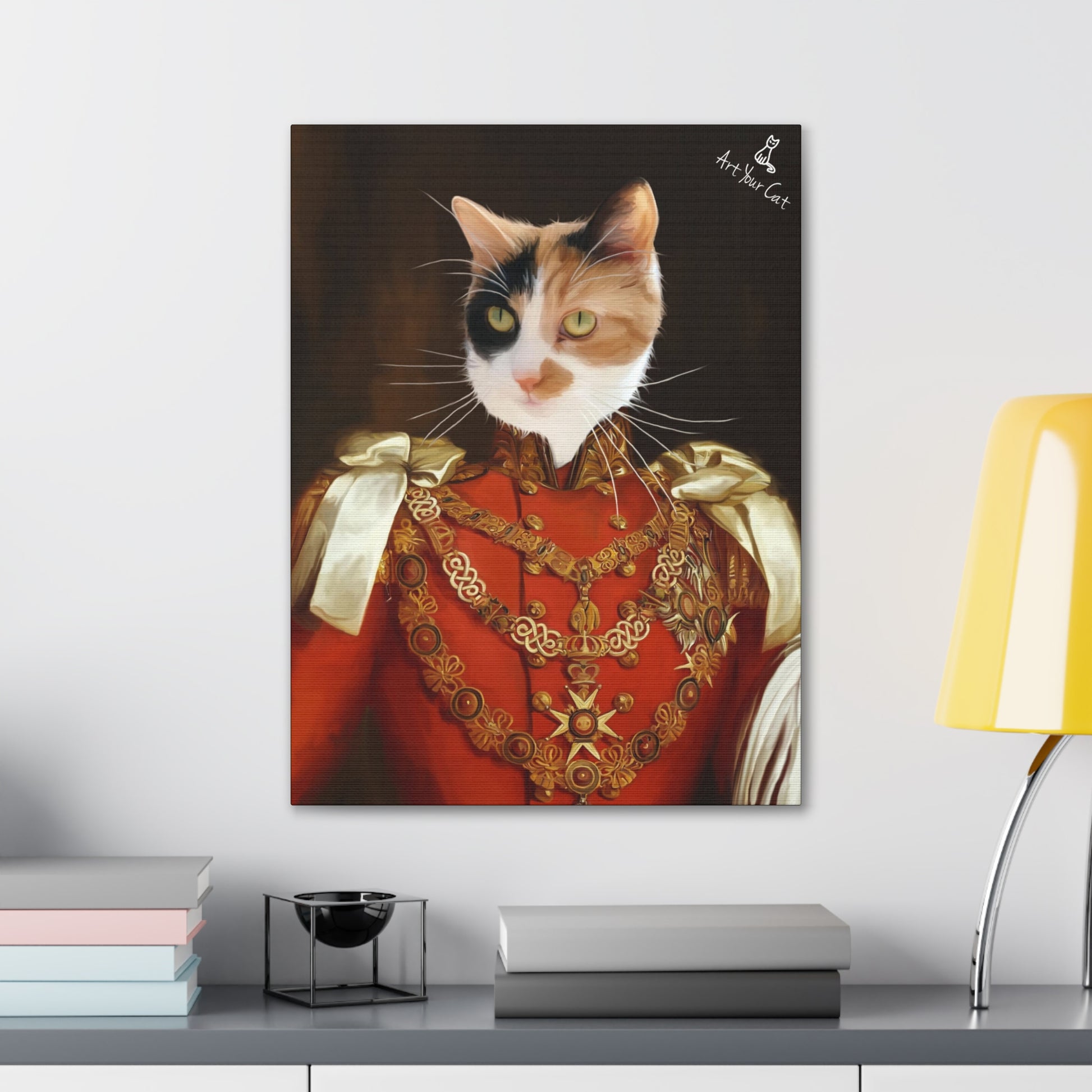 Noble Cat Portrait in Royal Costume