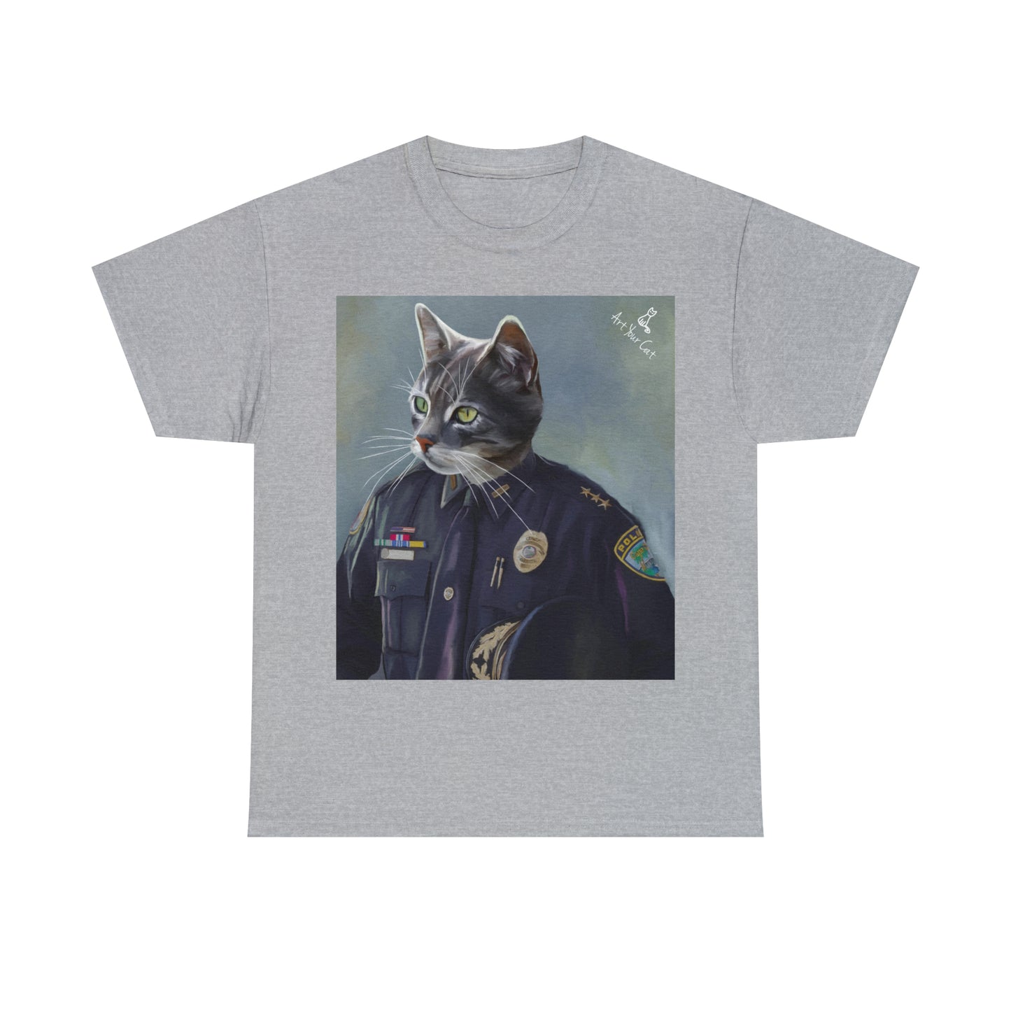 Pawfficer Cat Art Shirt