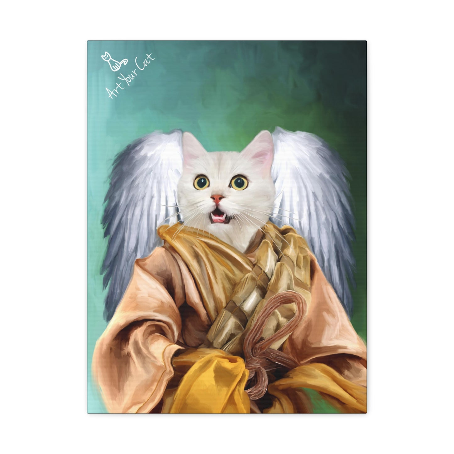 Personalized Angel Pet Portrait - Celebrate Your Cat’s Angelic Nature