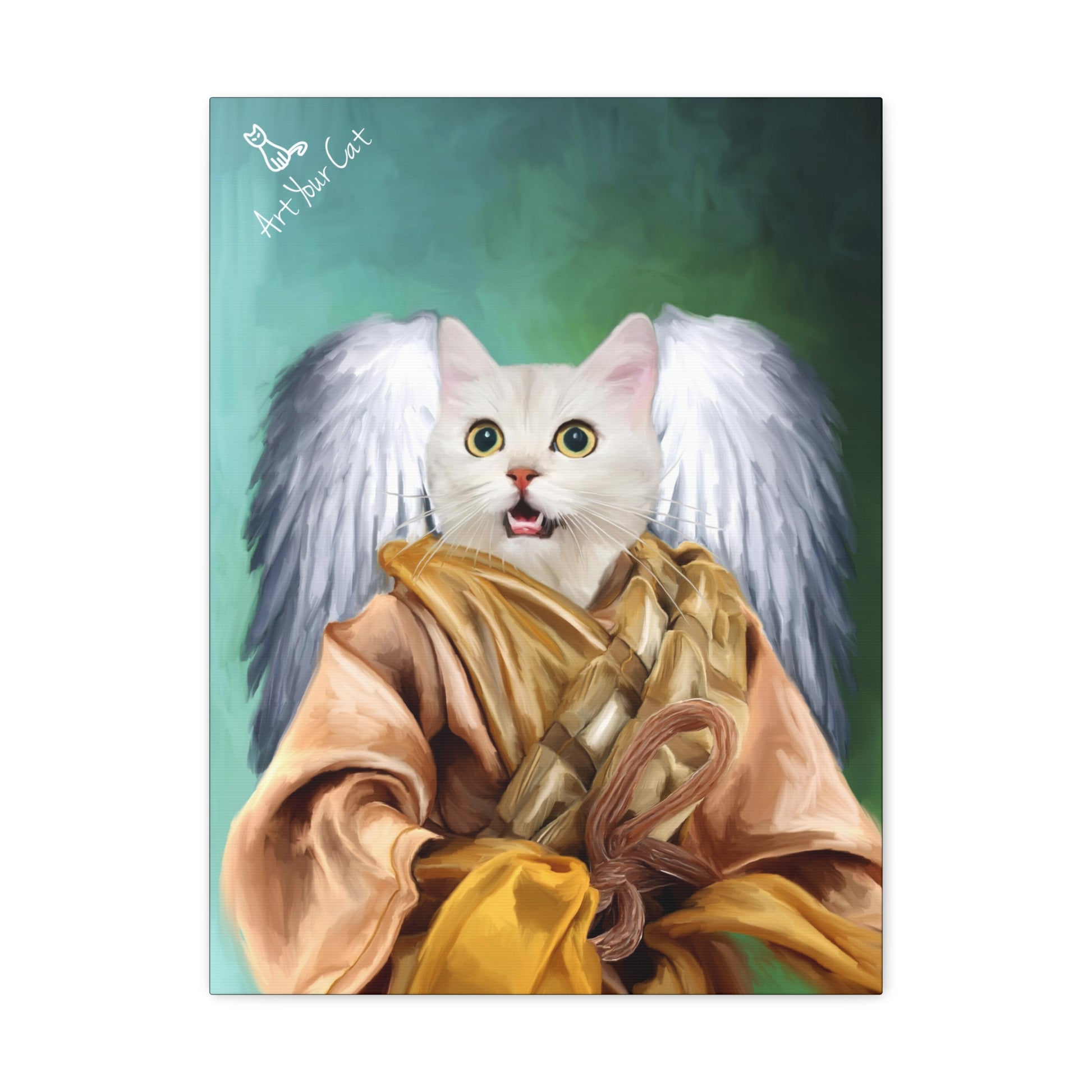 Personalized Angel Pet Portrait - Celebrate Your Cat’s Angelic Nature