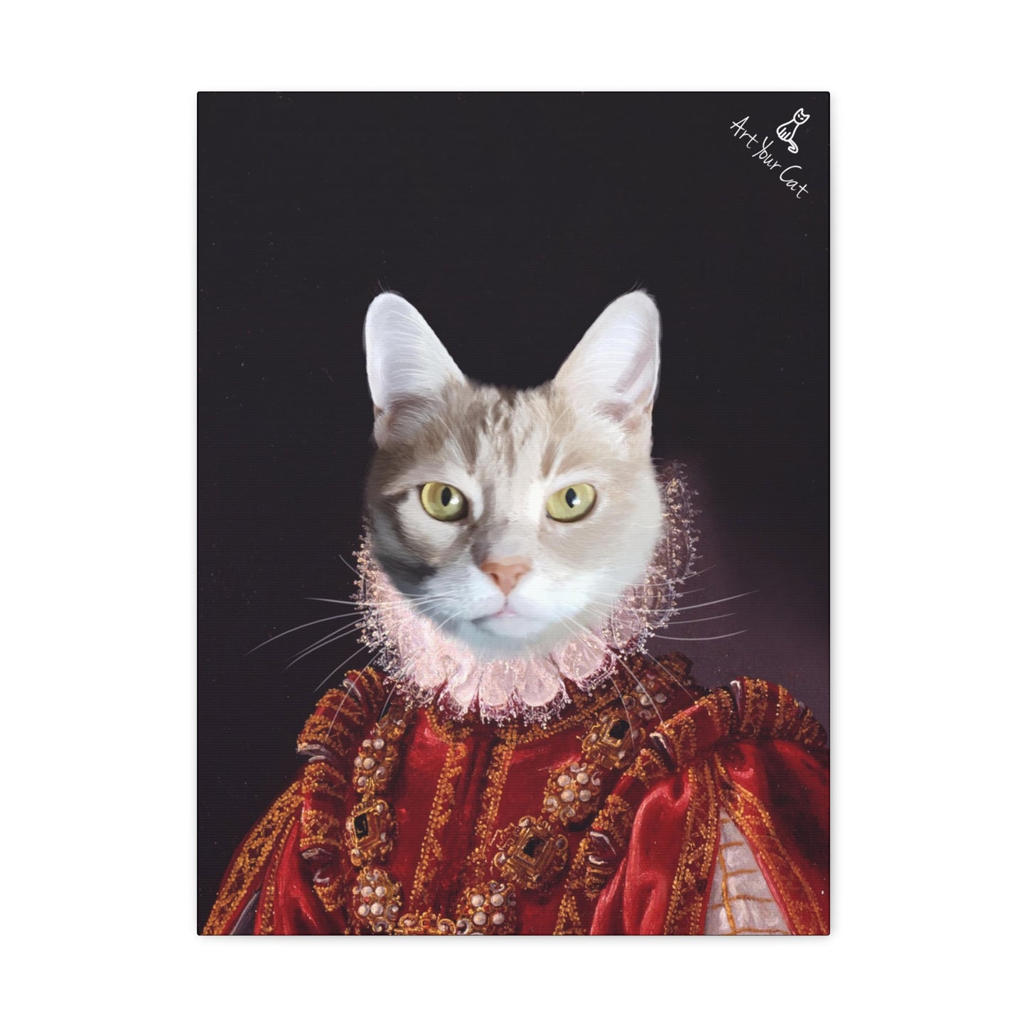 Personalized Cat Portrait - Baroness Style