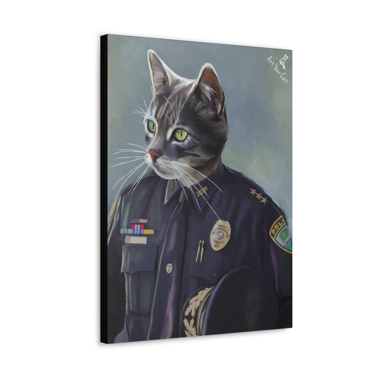 Personalized Pawfficer Pet Portrait