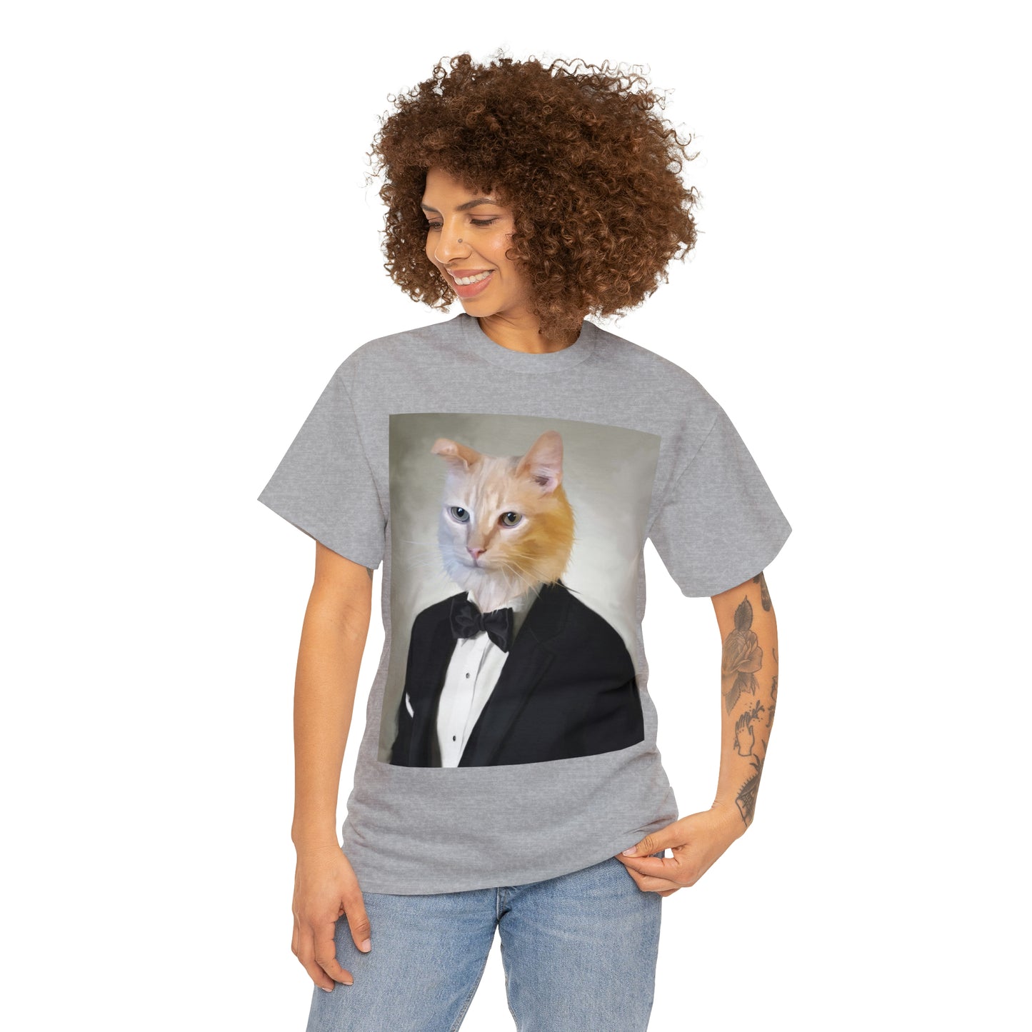 Personalized Tuxedo Cat T-Shirt