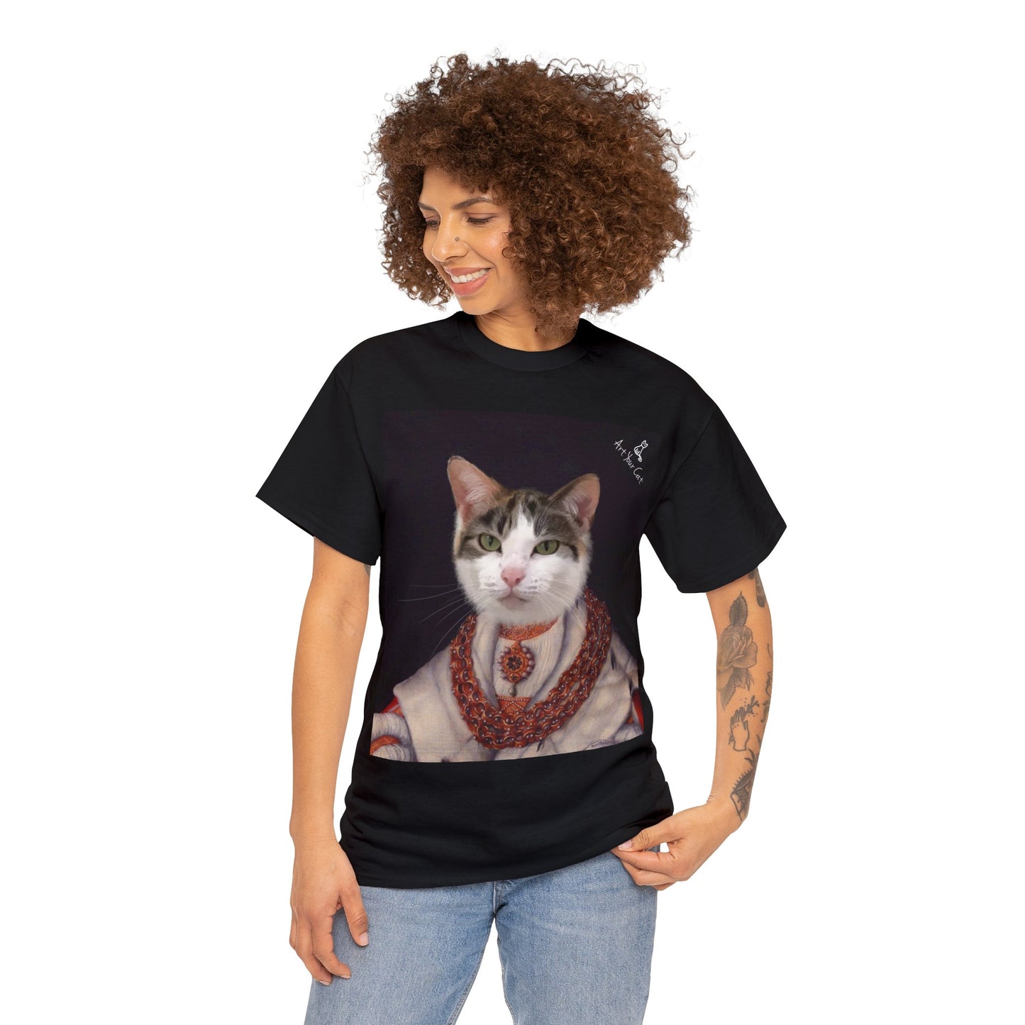 Personalized heiress cat t-shirt