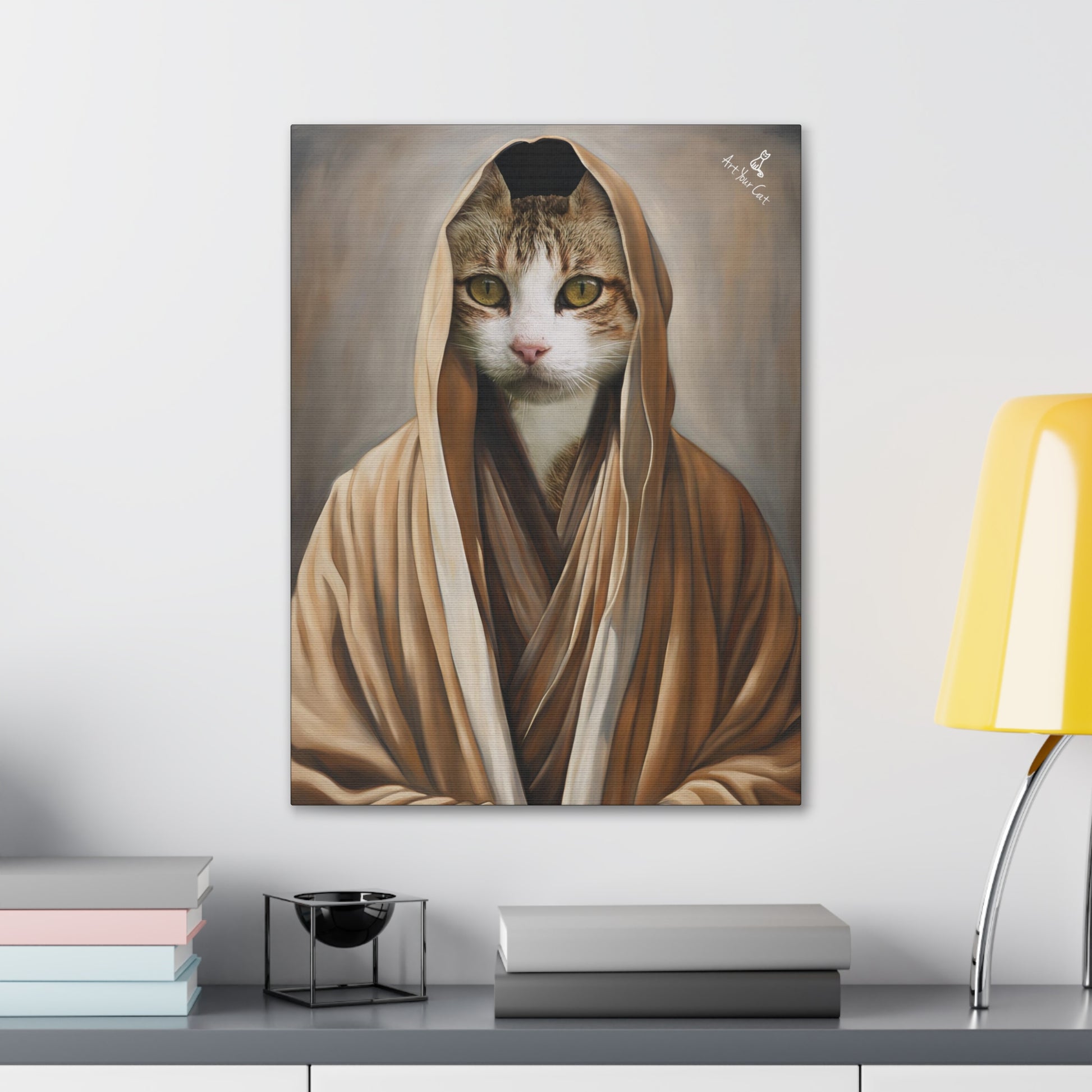 Premium Canvas Cat Portrait Inspired by Old Ben