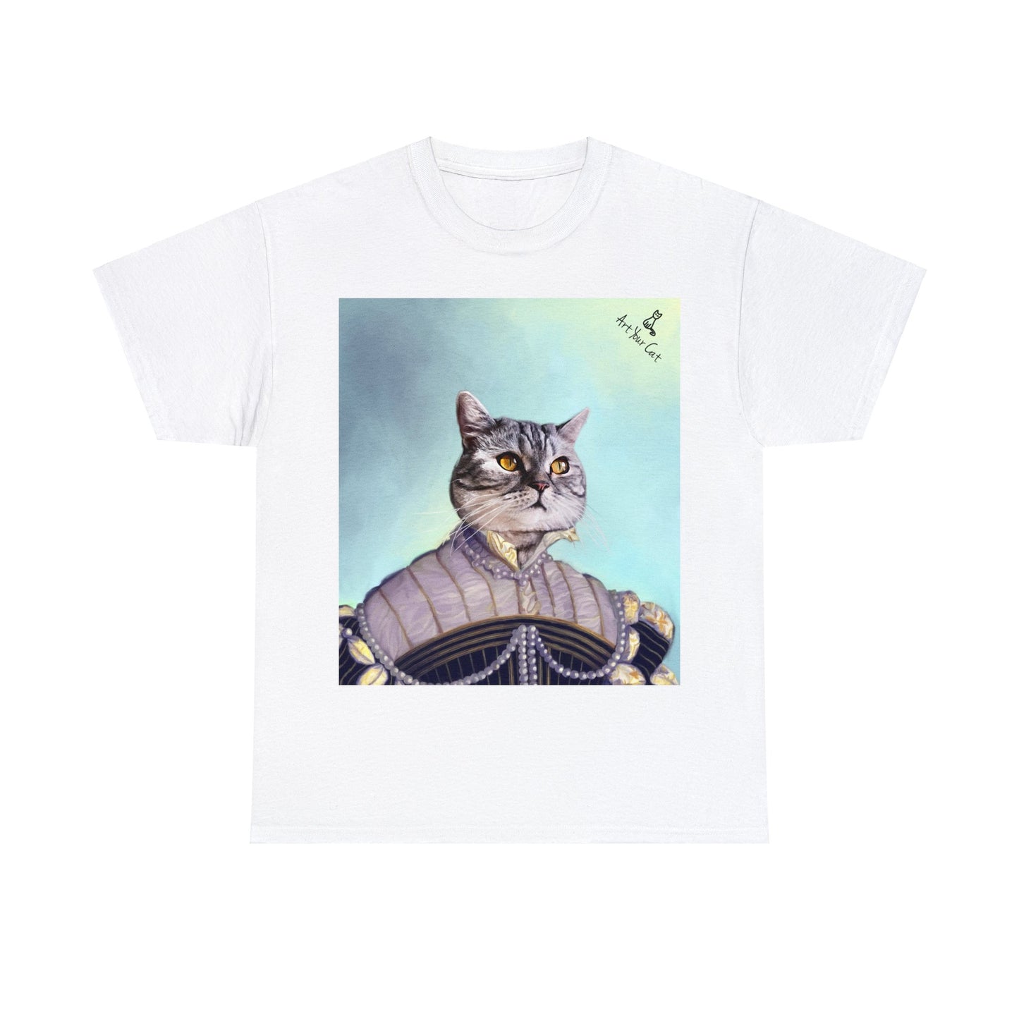 Regal Cat Pearled Lady Shirt