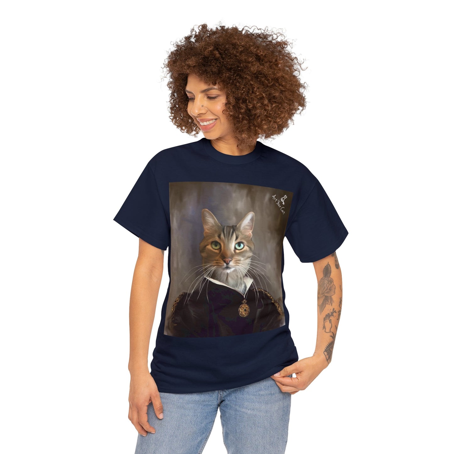 Regal empress cat portrait tee