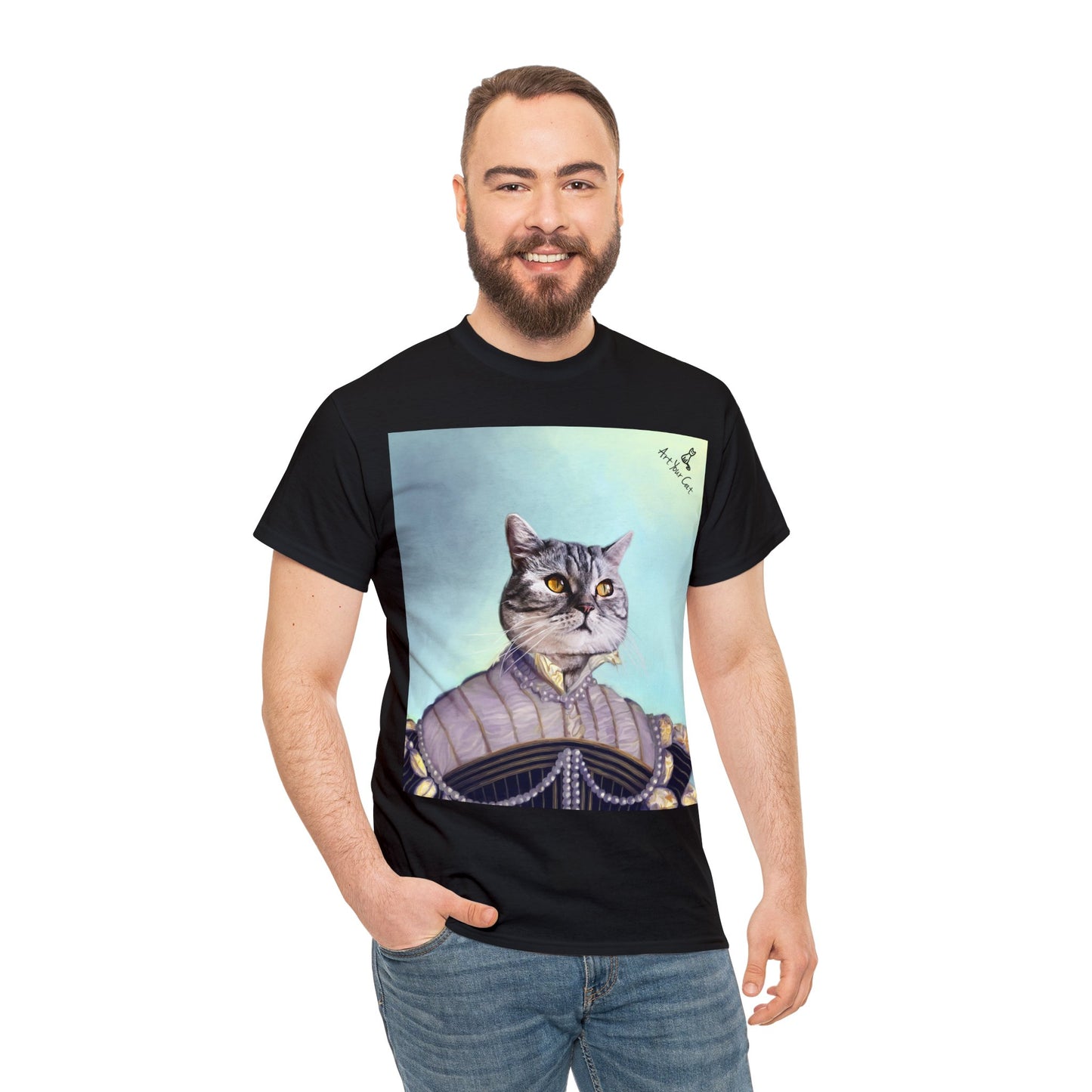 Royal Cat Pearled Lady Shirt