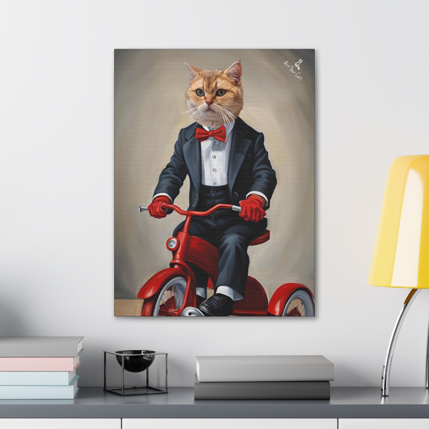 Thrilling Custom Pet Canvas Art with Billy the Puppet Design