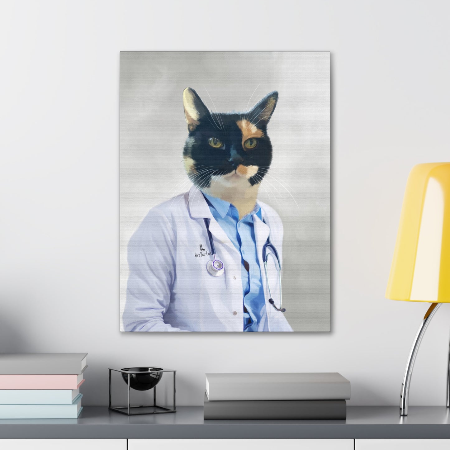 Unique Cat Portrait for Healthcare Professionals