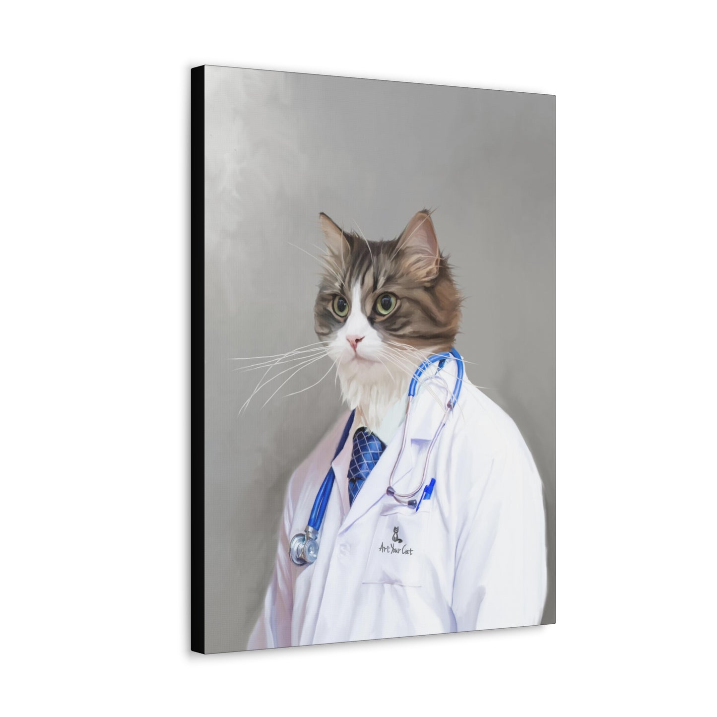 Unique Cat Portrait for Medical Professionals