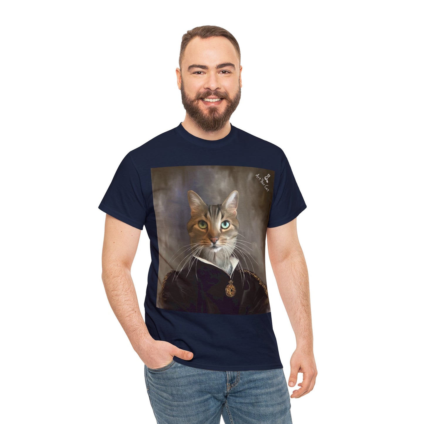 Unique empress cat design on t-shirt