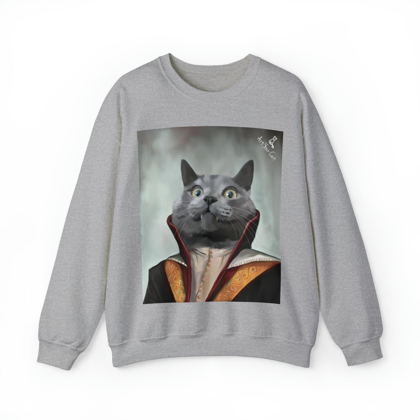 Vampire Cat Face Sweatshirt