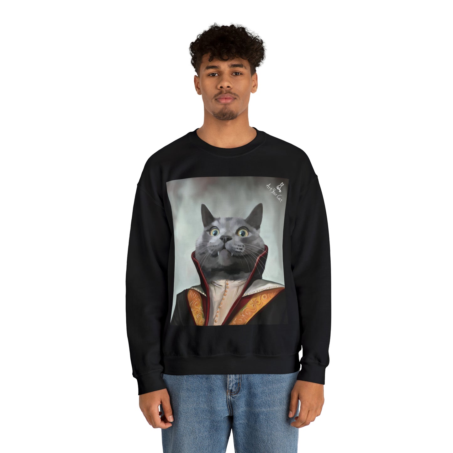 Vampire Cat Portrait Sweatshirt