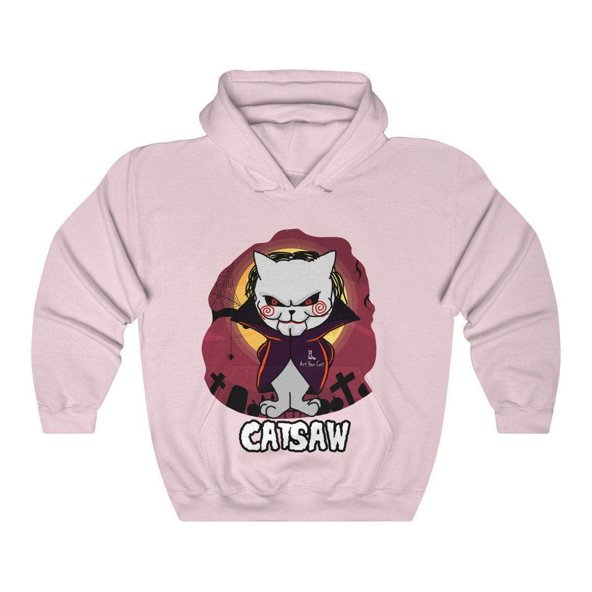 Catsaw Hoodie showcasing feline-inspired flair