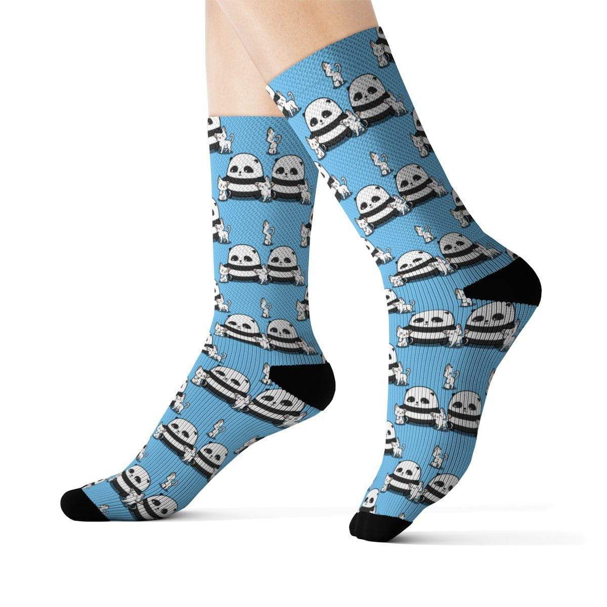 Comfortable and Durable Panda Kitty Socks for Cat Lovers