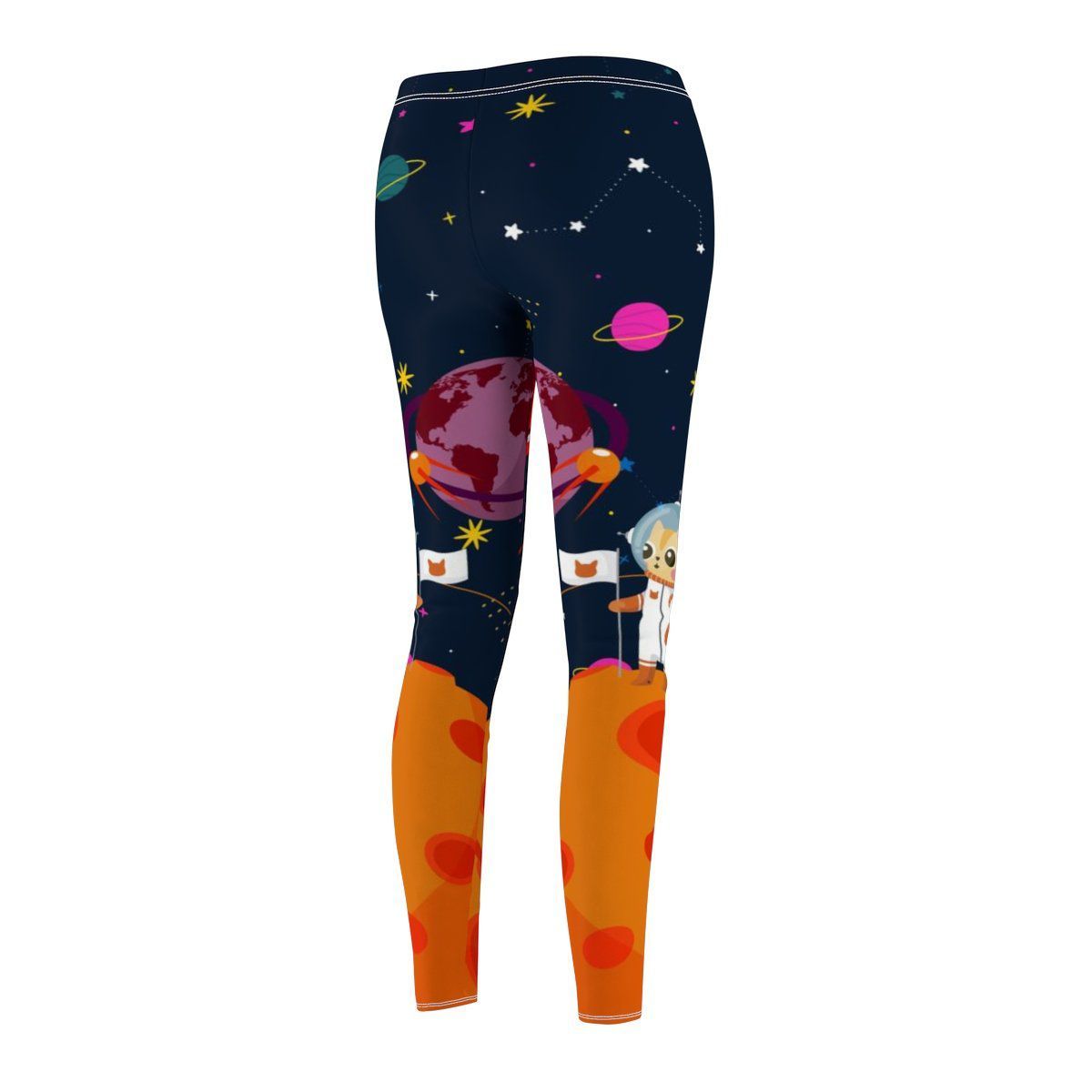 Cosmic Feline Leggings for Cat Lovers