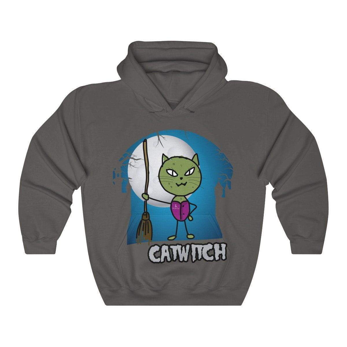 Cozy Catwitch Hoodie for Cat and Magic Enthusiasts