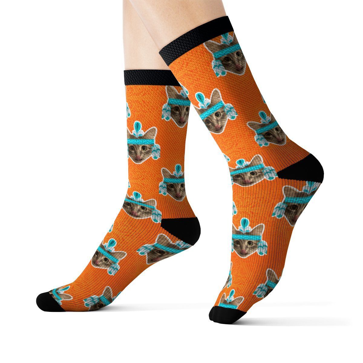 Feline-Inspired Southwest Socks - Perfect Gift for Cat Lovers