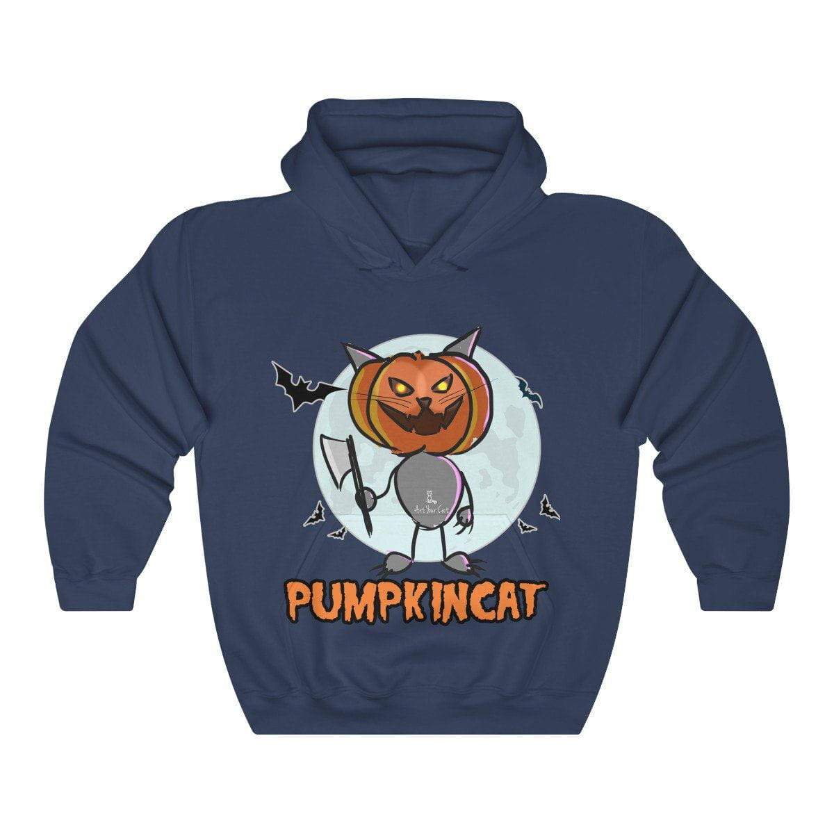 Feline-inspired Pumpkin Cat Hoodie in classic fit