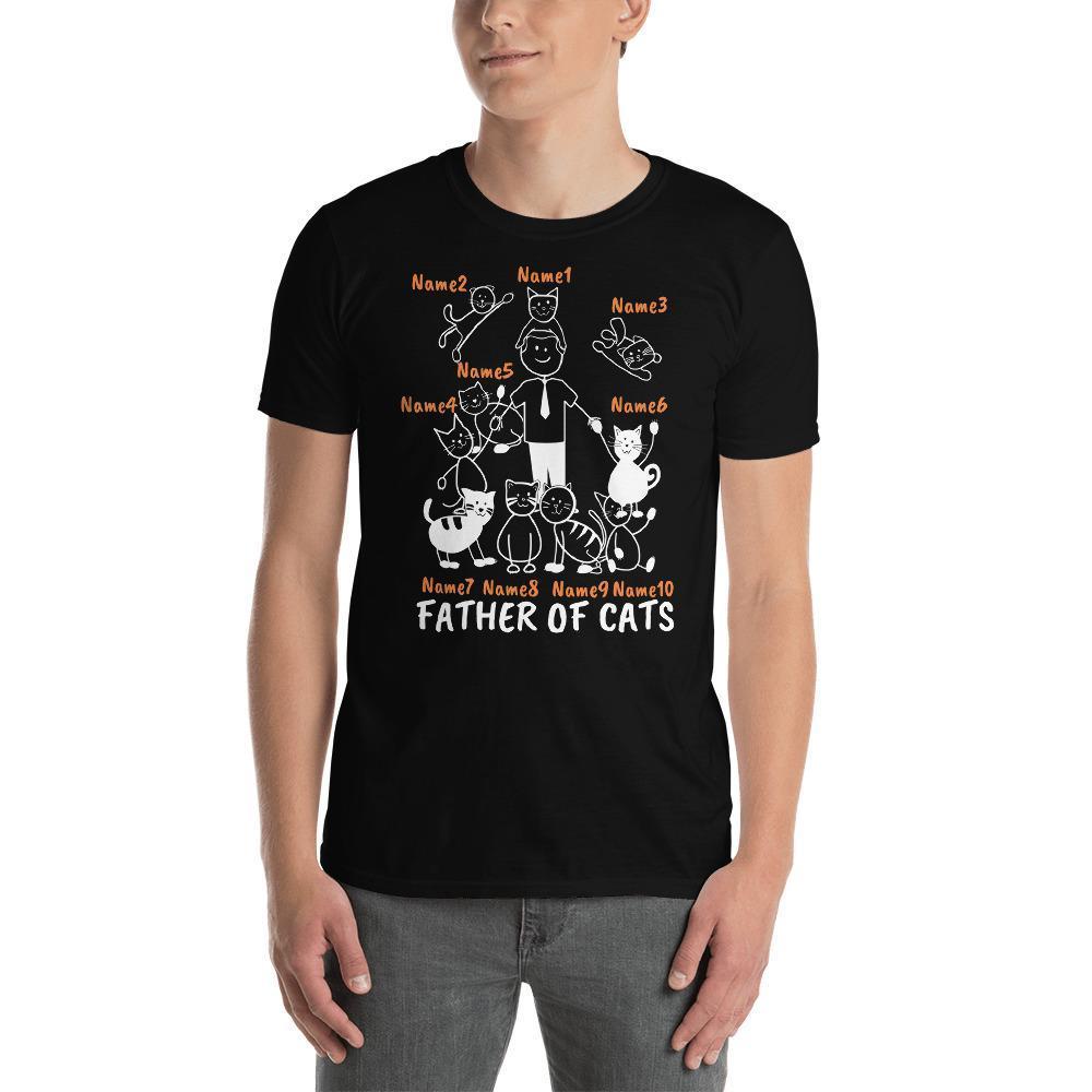 Gift for cat moms: personalized Mother of Cats T-Shirt