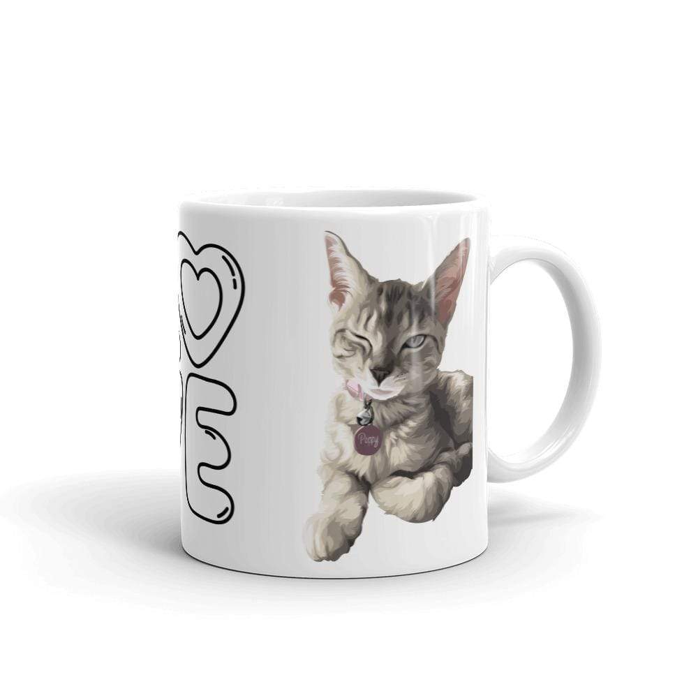High-quality ceramic mug with cat design for pet lovers