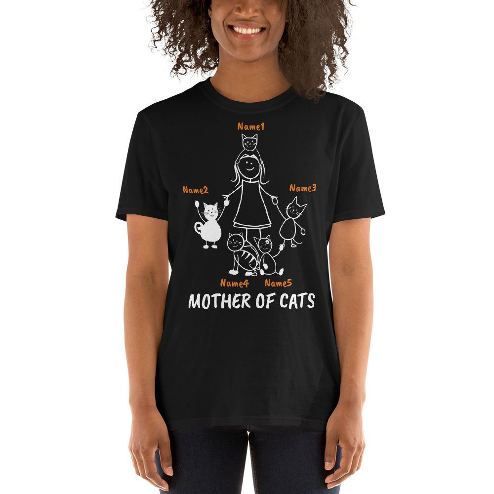Mother of Cats T-Shirt in pre-shrunk cotton
