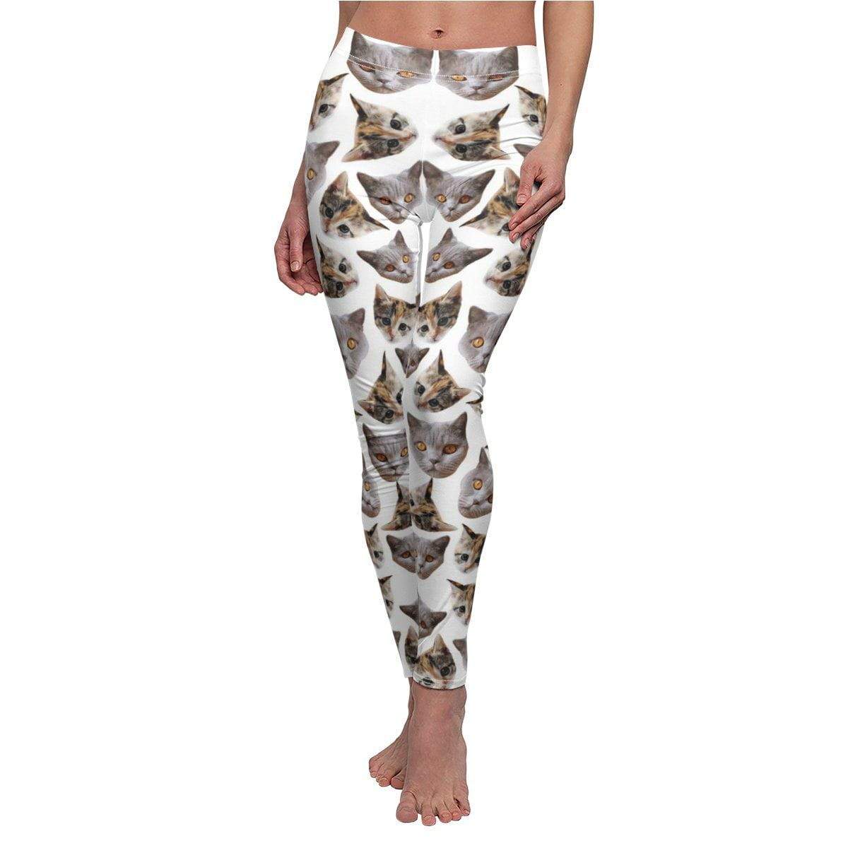 Personalized Leggings Featuring Custom Cat Artwork